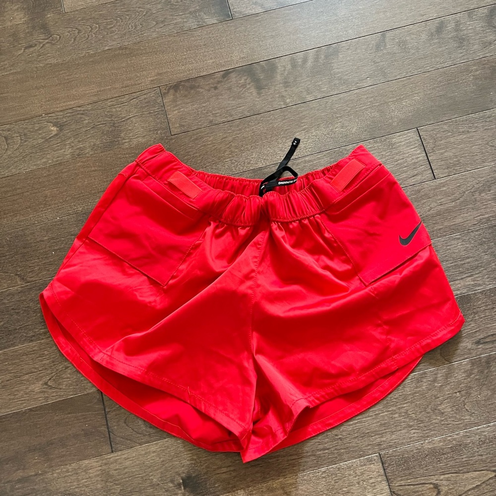Red Nike Dri-Fit Running Shorts